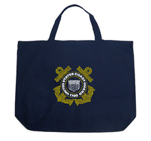 Load image into Gallery viewer, Coast Guard - Large Word Art Tote Bag