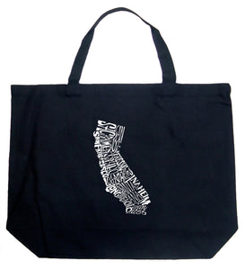 California State - Large Word Art Tote Bag