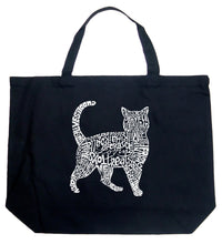 Load image into Gallery viewer, Cat - Large Word Art Tote Bag