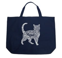 Load image into Gallery viewer, Cat - Large Word Art Tote Bag