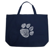 Load image into Gallery viewer, Cat Paw - Large Word Art Tote Bag