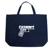Load image into Gallery viewer, Out of My cold Dead Hands Gun - Large Word Art Tote Bag