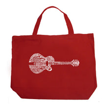 Load image into Gallery viewer, Country Guitar - Large Word Art Tote Bag