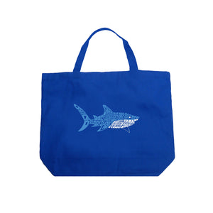 Daddy Shark - Large Word Art Tote Bag