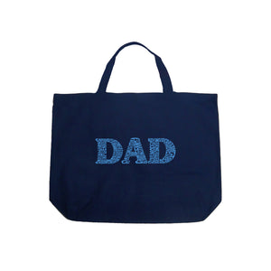 Dad - Large Word Art Tote Bag