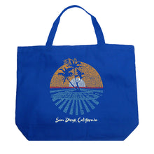 Load image into Gallery viewer, Cities In San Diego - Large Word Art Tote Bag