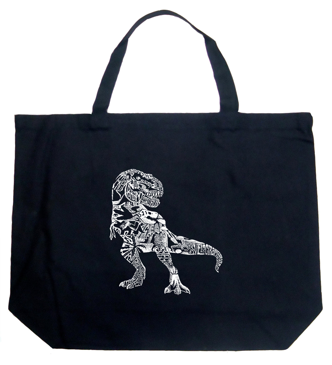 Dino Pics - Large Word Art Tote Bag