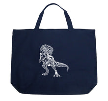 Load image into Gallery viewer, Dino Pics - Large Word Art Tote Bag