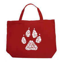 Load image into Gallery viewer, Dog Mom - Large Word Art Tote Bag