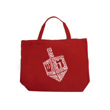 Load image into Gallery viewer, Hanukkah Dreidel - Large Word Art Tote Bag