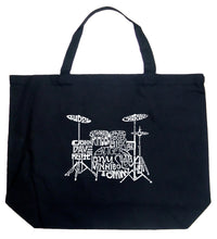 Load image into Gallery viewer, Drums - Large Word Art Tote Bag