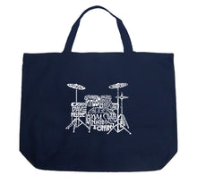 Load image into Gallery viewer, Drums - Large Word Art Tote Bag