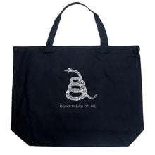 Load image into Gallery viewer, DONT TREAD ON ME - Large Word Art Tote Bag