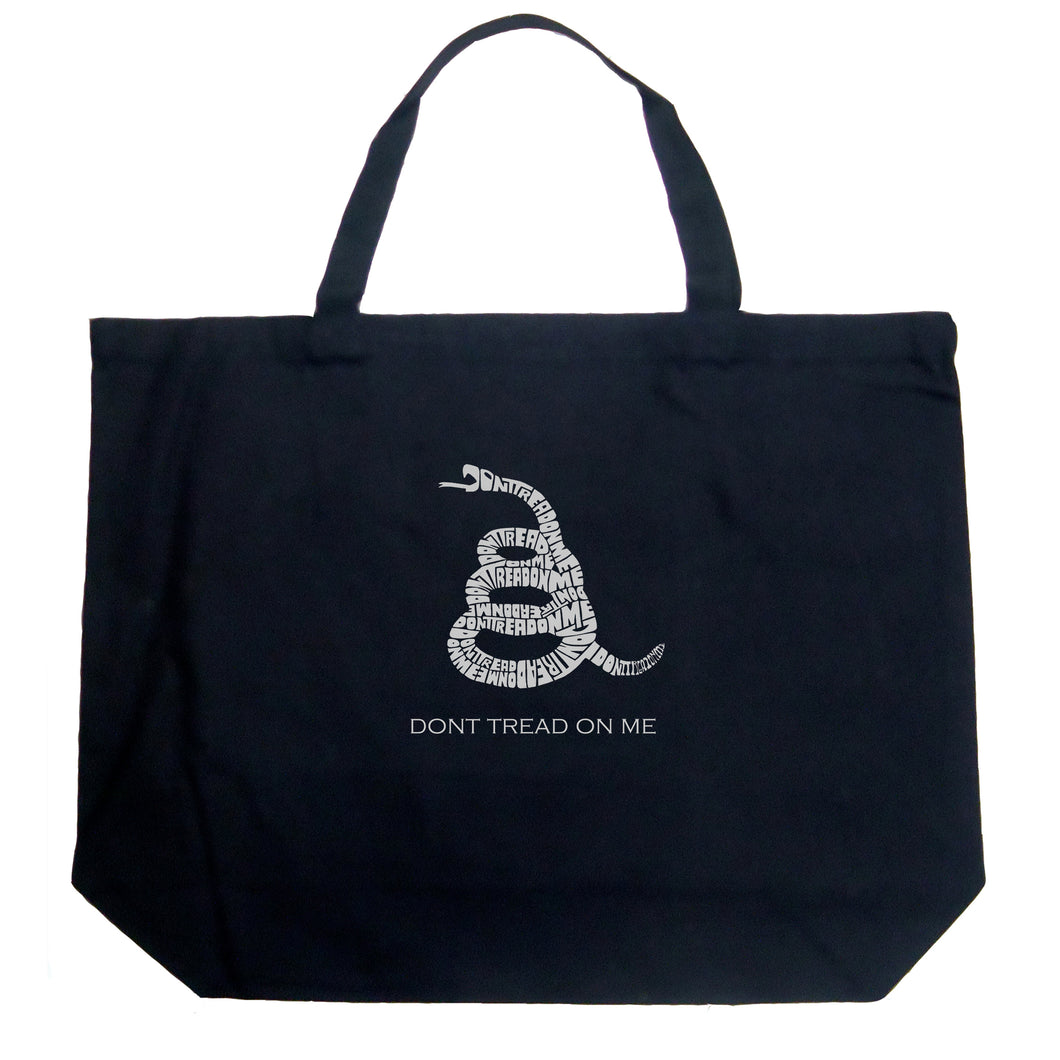 DONT TREAD ON ME - Large Word Art Tote Bag