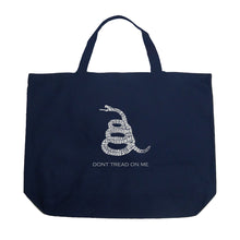 Load image into Gallery viewer, DONT TREAD ON ME - Large Word Art Tote Bag