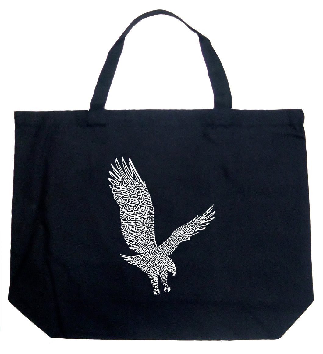 Eagle - Large Word Art Tote Bag
