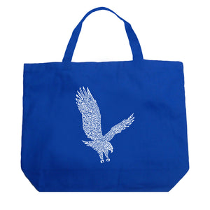 Eagle - Large Word Art Tote Bag