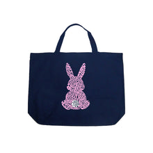 Load image into Gallery viewer, Easter Bunny  - Large Word Art Tote Bag