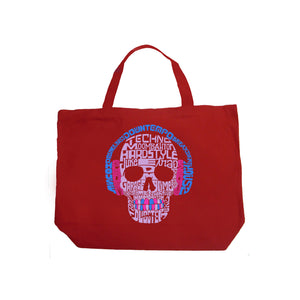Styles of EDM Music  - Large Word Art Tote Bag