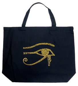 EGYPT - Large Word Art Tote Bag