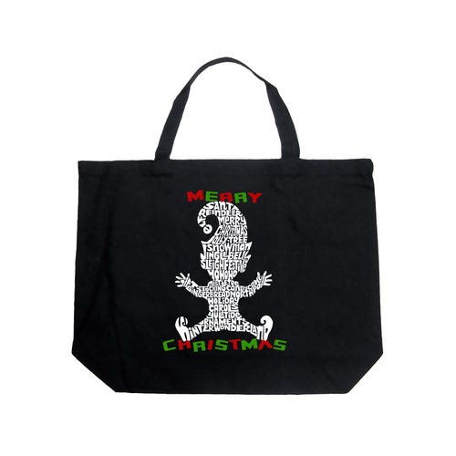 Christmas Elf - Large Word Art Tote Bag
