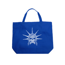 Load image into Gallery viewer, Freedom Skull  - Large Word Art Tote Bag