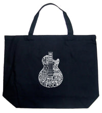 Load image into Gallery viewer, Rock Guitar - Large Word Art Tote Bag