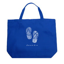 Load image into Gallery viewer, BEACH BUM - Large Word Art Tote Bag