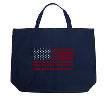 Load image into Gallery viewer, God Bless America - Large Word Art Tote Bag