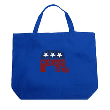 Load image into Gallery viewer, REPUBLICAN GRAND OLD PARTY - Large Word Art Tote Bag