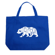 Load image into Gallery viewer, California Bear - Large Word Art Tote Bag