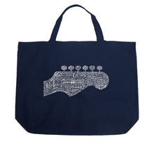 Load image into Gallery viewer, Guitar Head - Large Word Art Tote Bag