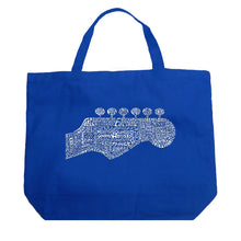 Load image into Gallery viewer, Guitar Head - Large Word Art Tote Bag