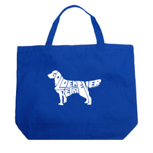 Load image into Gallery viewer, Golden Retreiver - Large Word Art Tote Bag