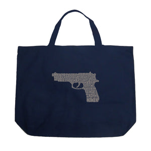 RIGHT TO BEAR ARMS - Large Word Art Tote Bag