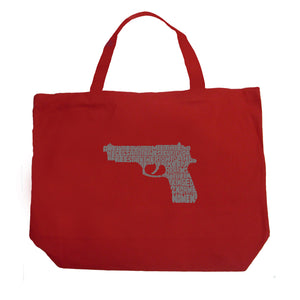 RIGHT TO BEAR ARMS - Large Word Art Tote Bag