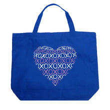 Load image into Gallery viewer, XOXO Heart  - Large Word Art Tote Bag