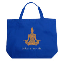 Load image into Gallery viewer, Inhale Exhale - Large Word Art Tote Bag