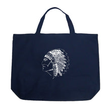 Load image into Gallery viewer, POPULAR NATIVE AMERICAN INDIAN TRIBES - Large Word Art Tote Bag