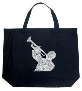 ALL TIME JAZZ SONGS - Large Word Art Tote Bag