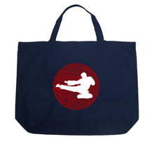 Load image into Gallery viewer, Types of Martial Arts - Large Word Art Tote Bag