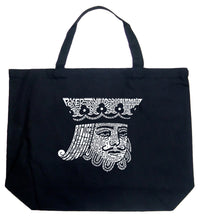 Load image into Gallery viewer, King of Spades - Large Word Art Tote Bag