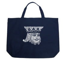 Load image into Gallery viewer, King of Spades - Large Word Art Tote Bag