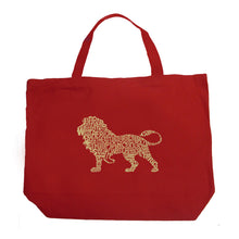 Load image into Gallery viewer, Lion - Large Word Art Tote Bag