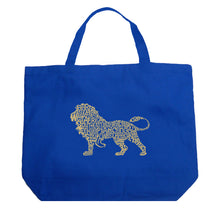 Load image into Gallery viewer, Lion - Large Word Art Tote Bag