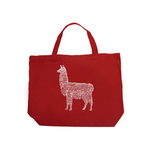 Load image into Gallery viewer, Llama Mama  - Large Word Art Tote Bag