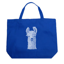 Load image into Gallery viewer, Llama - Large Word Art Tote Bag