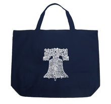 Load image into Gallery viewer, Liberty Bell - Large Word Art Tote Bag