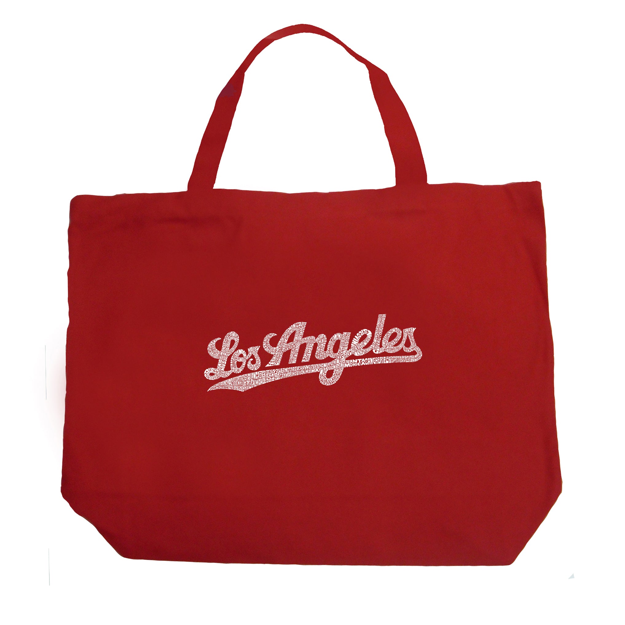 LOS ANGELES NEIGHBORHOODS - Large Word Art Tote Bag – LA Pop Art