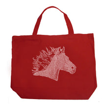 Load image into Gallery viewer, Horse Mane - Large Word Art Tote Bag